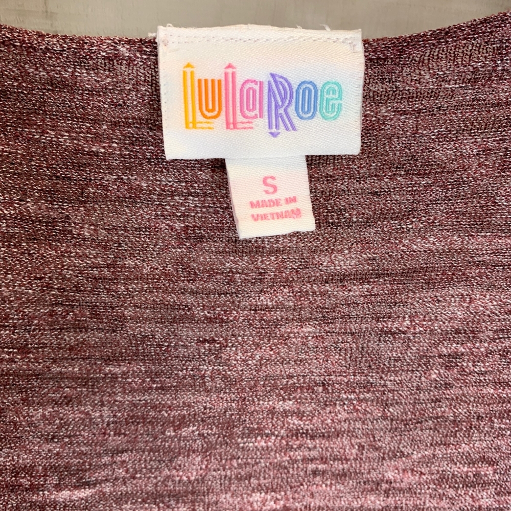 LuLaRoe Purple Duster Cardigan Kimono S Waterfall - Picture 3 of 3